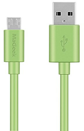 MaGeek® 3.3ft / 1.0m Premium Micro USB Cable High Speed USB 2.0 A Male to Micro B Sync and Charge Cable for Samsung, HTC, Sony, Motorola, LG, Google, Nokia and More (Green)
