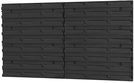 Patrol 2 Stück Wandplatten Wandregal Lochplatte Stapelboxen Lagerregal Regalsystem Regalsystem Werkstattwand