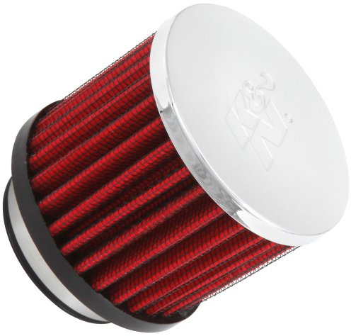 K&N Vent Air Filter/Breather: High Performance, Premium, Washable, Replacement Engine Filter: Flange Diameter: 1.75 In, Filter Height: 2.5 In, Flange Length: 0.625 In, Shape: Breather, 62-1480
