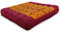 livasia Sitzkissen klein - 35x35x6cm - Bodenkissen Indoor/Outdoor, Meditationskissen Yogakissen, Stuhlauflage Palettenmöbel, Steppkissen Auflage Stuhl Bank handgefertigt (Rot/Gelb)
