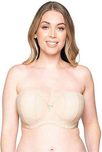 Curvy Kate Women Luxe Strapless Multiway Everyday Bra, Beige (Biscotti), 30D