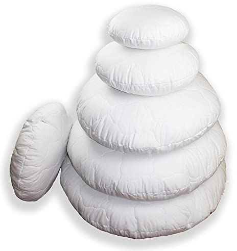 Merino BETTEN Premium Kissen rund 50cm – Weiches rundes Kopfkissen für erholsamen Schlaf – Bequemes Pillow als Bett & Couch-Kissen verwendbar – Rundkissen mit Kissenfüllung – Made in Germany