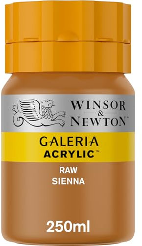 Winsor & Newton 2137552 Galeria Acrylfarbe, hohe Pigmentierung, lichtecht, buttrige Konsistenz, 250 ml Tube, siena natur
