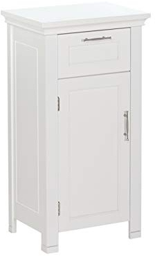 RiverRidge 06-037 Somerset Single Door Floor Storage Cabinet, White