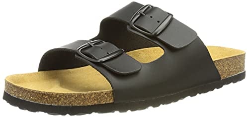Lico Herren Bioline Man Pantoletten, Schwarz, 46 EU