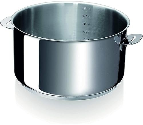 Bekaline 12321244 Evolution Corps de Faitout en acier inoxydable 24 cm, Argenté