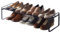 YAMAZAKI 7210 FRAME Extendable Shoe Rack, black, Steel, 41~70 x 25 x 17.5 cm