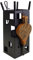 Imex der Fuchs 10042 Nützliche Set für Kamin, quadratisch (Blasebalg, 50 x 20 x 20 cm) schwarz
