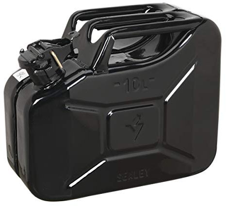 Sealey Jc10B - Bidón de 10 l, Color Negro