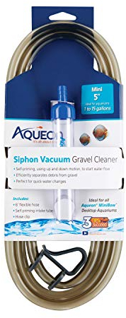 Aqueon Mini sifone Aspirapolvere Acquario Ghiaia Cleaner, 5 Pollici