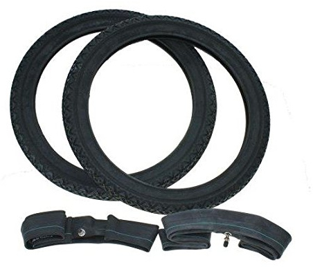 Reifen + Schlauch Satz 2 1/4 x 17, 2.25 x 17 Zoll für Mofa, Moped, Mokick | für Hercules Mofa, Moped, Mokick, Zündapp, Simson, Honda, Puch, Kreidler