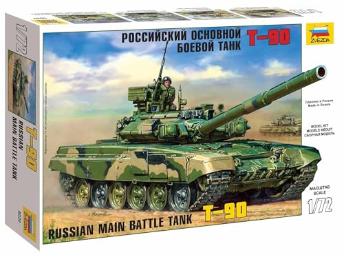 Zvezda 500785020 - 1:72 T-90, Panzer, Large