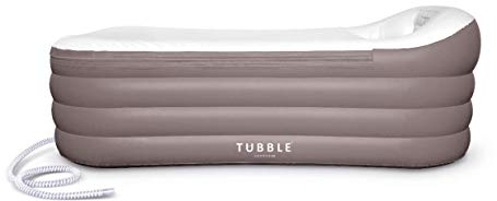 Tubble - Vasca da bagno gonfiabile, misura adulto, portatile, Home Spa, 2 varianti, Plastica, blu/bianco, 275 Liter