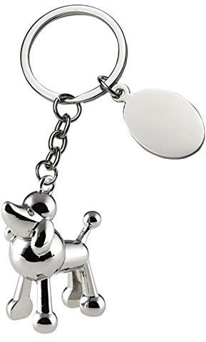 Porte-clés chien caniche 3D cod.EL7623 cm 10x3,5x2h by Varotto & Co.