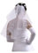 Schleier Brautschleier Hochzeit Braut kurz 087 55cm Ivory