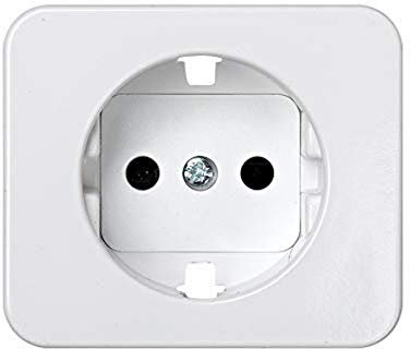 Simon - 75041-60 tapa enchufe 2p+tt schuko s-75 blanco nieve Ref. 6557530231