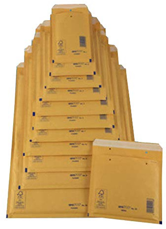 TAP Comebag Luftpolster-Versandtaschen, Typ D14, braun, 15 g