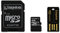 Kingston 8Go Multi Kit - Kit avec carte microSD et adaptateurs classe 10, noir
