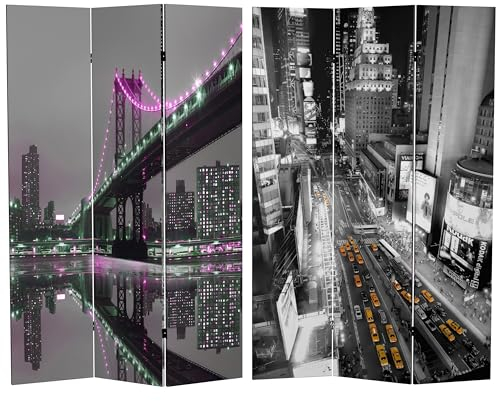 Orientalische Möbel, 183 cm Raumteiler New York State of Mind