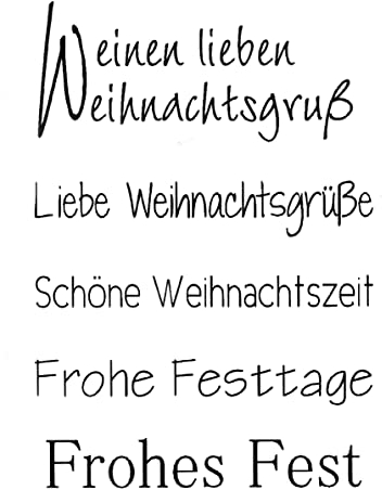 Clear Stamp Silikon Stempel Weihnachtsgruß DIY Basteln
