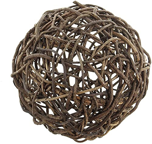 Dekoleidenschaft Deko-Kugel aus Rebenholz, Ø 40 cm, rustikal, Rebenkugel, Gartenkugel, Naturdeko für Wohnzimmer & Balkon, Gartendeko für Draußen