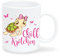 Wandtattoo-Loft Bedruckte Keramiktasse „Chill Krötchen“ mit einem niedlichen Schildkröten Mädchen/beidseitig/Tasse/Becher/Spülmaschinenfest/Kaffeetasse mit Motiv und Spruch