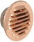 La Ventilazione GTRP80R Griglia Tonda da Incasso, Rame, ø 100 mm