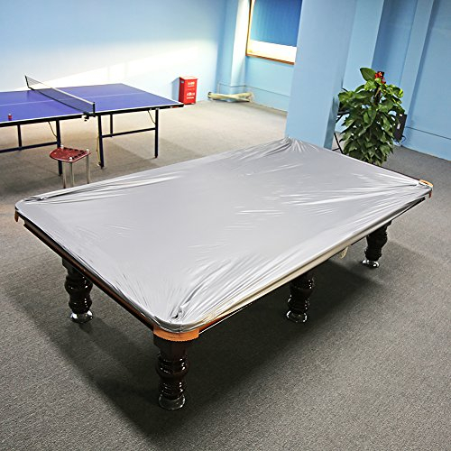 Zerone Pooltischabdeckung, 2,4 m, aus Kunstleder, strapazierfähig, wasserdicht, staubdicht, PVC-Tuch, Billardtisch-Schutzhülle