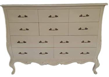 Antik Louises Barock Rokoko Stilmöbel Kommode Sideboard Kommodenschrank Sideboardschrank Farbe Elfenbein Nr. 25 Breite 150cm