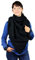 XXL Musselin Tuch Schal 100% feine Baumwolle 130x130cm Damenhalstuch Halstuch Musselintuch Musselin Damen Herren Männer Frauen, Farbe:Schwarz
