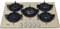 Piano Cottura a Gas da 73 cm, N° 5 Fuochi, colore Champagne