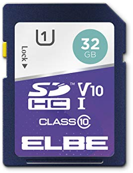 Elbe SD 32GB Full HD TARJETA Memoria