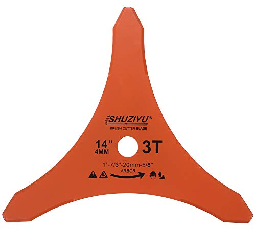 LSHUZIYU 355MMx4MM-3T, 25.4mm Dorn mit Adapter 22.23-20-16mm, Freischneiderklinge, Freischneider Sägeblatt, Unkrautklinge, Dickichtmesser, Freischneider Messer