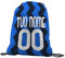 Sacca Ginnastica GYMBACK sport 2021 per tifoso inter interista - sacchetto sportivo calcio Fashion Borsa, Piscina, Zaino,portascarpe Scuola per Ragazze Donne Bambini, personalizzato con nome e numero