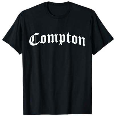 Compton, California Gangsta Rap Graphic Maglietta