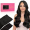 WENNALIFE Extensiones de Clip de Pelo Natural, Negro Natural 150g 55cm 9 Piezas Extensiones Pelo Natural Remy Cabello Humano Extensiones Pelo Natural Clip Double Weft Extensiones de Clip