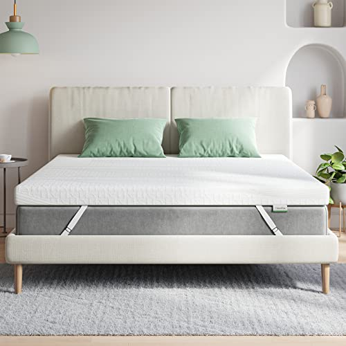 Novilla Matratzen Topper 140x200 5cm Höhe Gel Topper Memory Foam MatratzenTopper für Boxspringbett Wohnwagen Schlafsofa Matratzenauflage Bezug Waschbar Öko-TEx