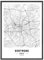 JUNOMI® Dortmund Poster DIN A2 mit Rahmen Schwarz, DIN A2 Wohnzimmer Deko, Modernes Wandbild, Dortmund Bild, Wandbild mit Rahmen, Stadtplan Poster Dortmund, perfekte Geschenkidee für Dortmunder
