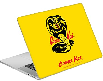 Head Case Designs Offizielle Cobra Kai Logo Ikonisch Matte Vinyl Haut Aufkleber Abziehbild Abdeckung kompatibel mit MacBook Pro 15.4 A1707/A1990
