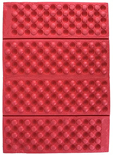 Tyenaza Outdoor-Campingmatte, Faltbare wasserdichte Schaumstoff-Sitzauflage, Schaumstoff-Schlafmatten, geeignet für Garten, Wandern, Camping, Picknick, Park(Rot+Schwarz)