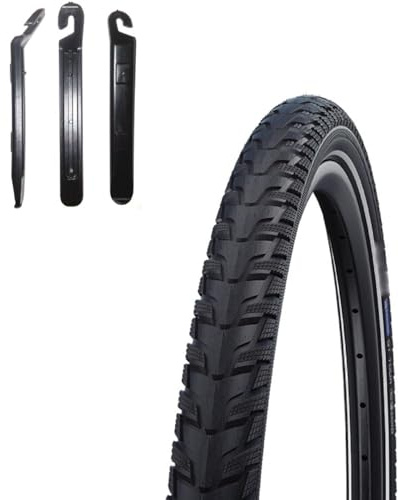 1 x Schwalbe Energizer Plus Tour Performance E-50 Fahrrad E-Bike Reifen Reflex 37-622 (28 x 1,40) inkl. Reifenheber