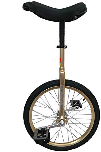 Einrad Einrad Kinder/Anfänger 50,8 cm Rad Einrad, Kind Alter 9/10/12/14/15 Jahre alte Schule Balance Radfahren, mit Alufelge und rutschfestem Reifen, für Sportübungen (Farbe: Gold)