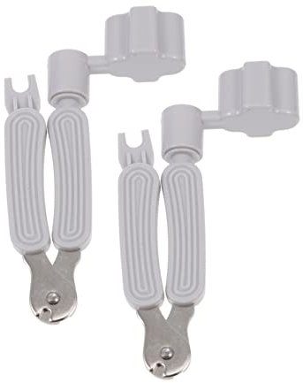 Mikinona 2piezas Cortador De Hilo Para Guitarra Cortador De Cuerdas De Guitarra Cambiar Cuerdas Color Gris