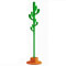 Porte-Manteau sur Pieds créatif pour Enfants avec 8 Crochets Cactus Porte-Manteau Porte-Vêtements en Bois(Aldult 66, Green)