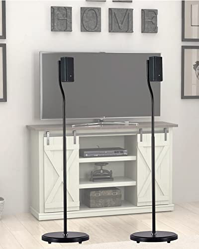 ENHEN Speaker Stand Compatibility Bose Speaker Stands Pair, Surround Sound Floor Studio Monitor Stands, Adjustable Height Speaker Holder for Home Theater