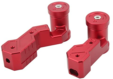 TKSE Schaltknauf Abdeckungs Kit, 2 Sets Schaltknauf-Abdeckungs-Kit Ersatz Für Jeep Wrangler JK JKU 2011-2018(Rot)