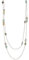 Bulinlin Damen Lange Perlen Kette Statement Halskette mit Silber Anhänger Modeschmuck Kette Geschenk für Frauen(Amazon green)