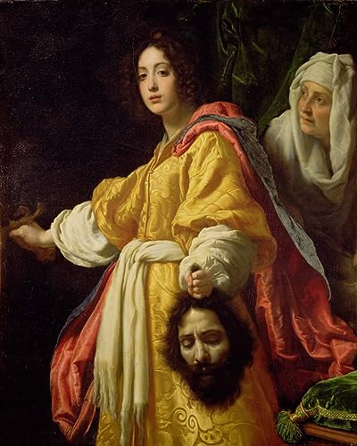 EfeMir bild auf leinwand Berühmte Leinwand drucken Berühmte Gemälde Judith mit dem Kopf des Holofernes von Cristofano Allori für Wohnzimmerdekoration 60x90cm