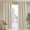 PONY DANCE Pencil Pleat Door Curtain Blackout - 2 Panels Thermal Insulated Curtains for Living Room Privacy Screen Heat Cold Blocking, 66 inch Width x 84 inch Drop, Light Beige