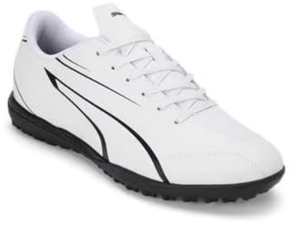 PUMA Vitoria TT JR Soccer Shoe, White Black, 4 UK